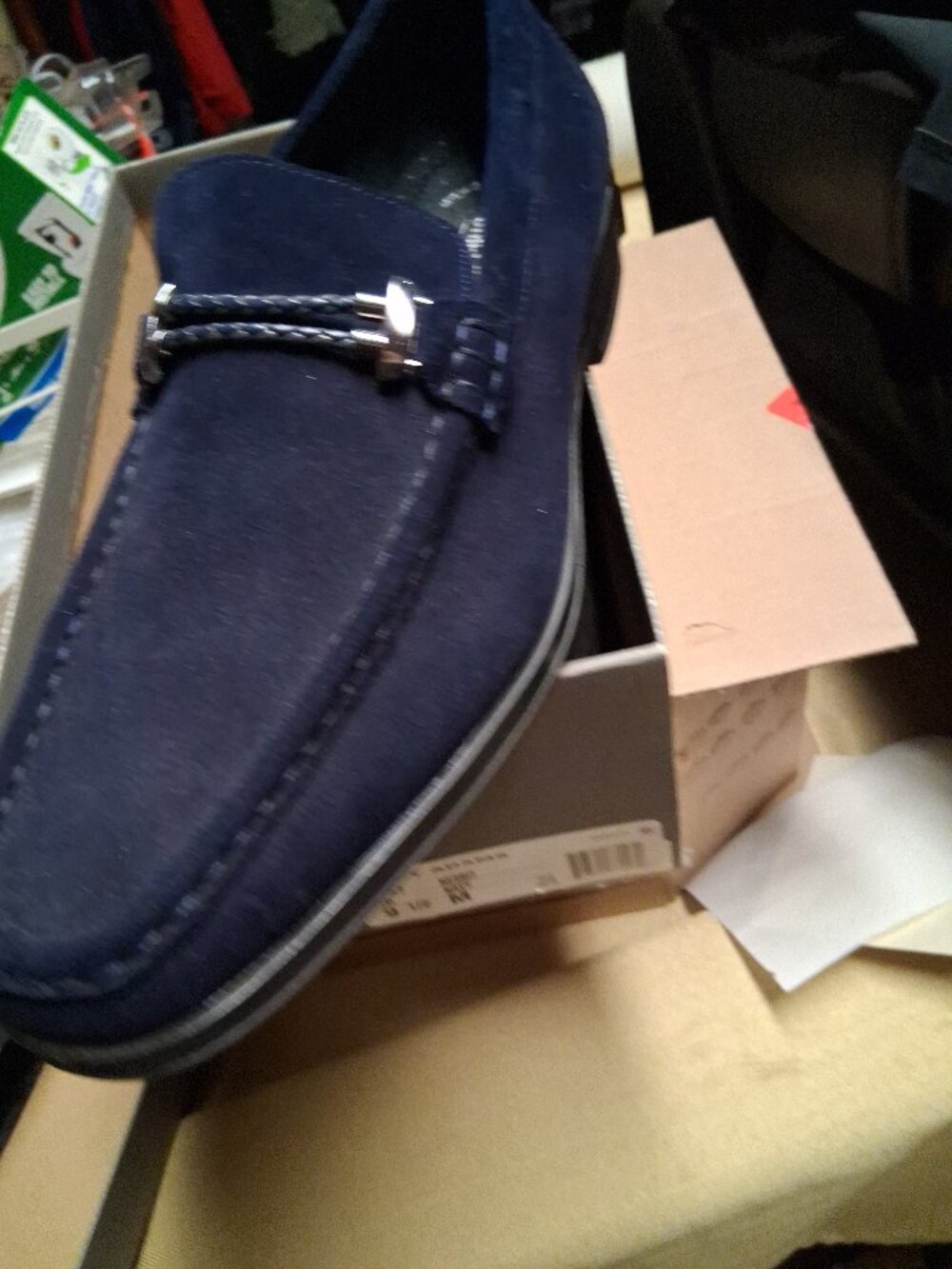 Blue suede shoes